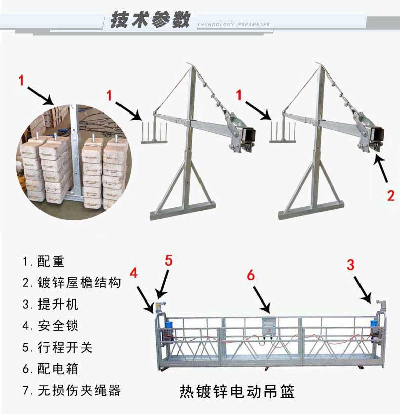 鍍鋅電動吊籃